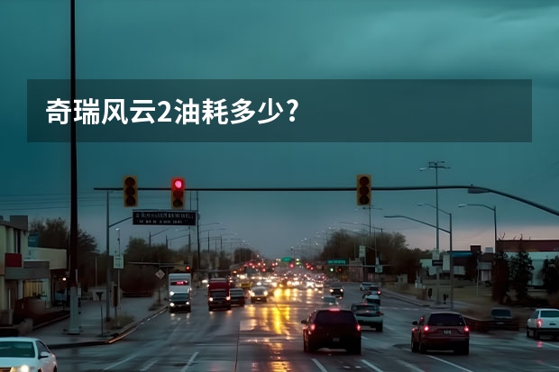 奇瑞风云2油耗多少?