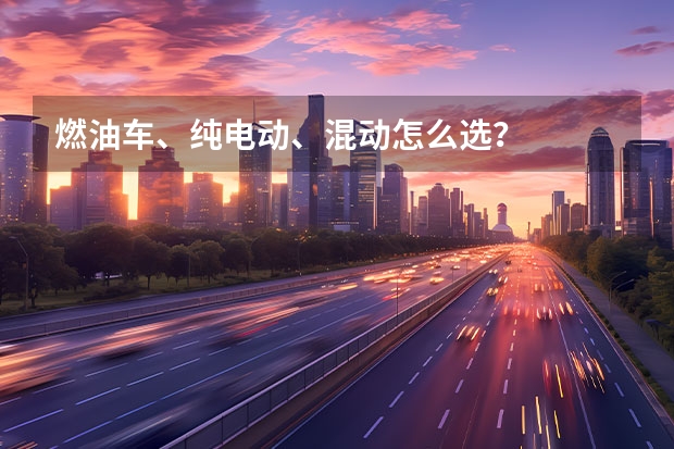 燃油车、纯电动、混动怎么选?