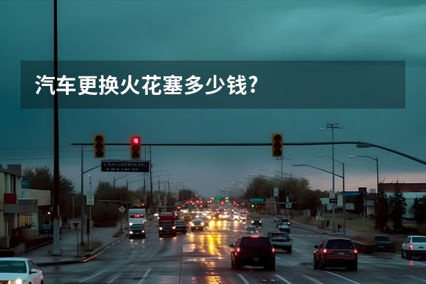 汽车更换火花塞多少钱?