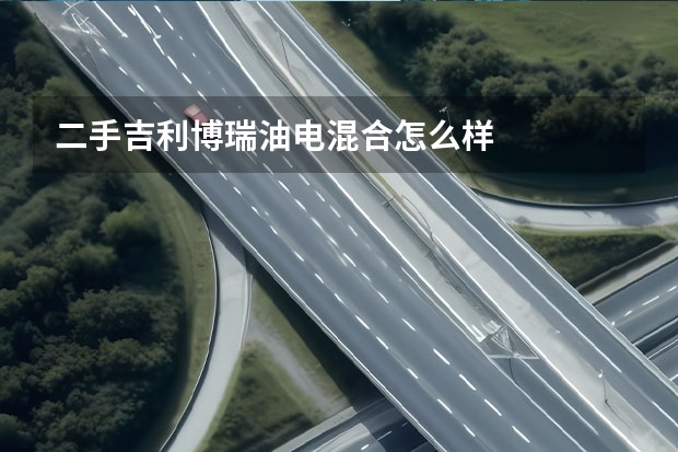 二手吉利博瑞油电混合怎么样