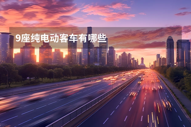 9座纯电动客车有哪些