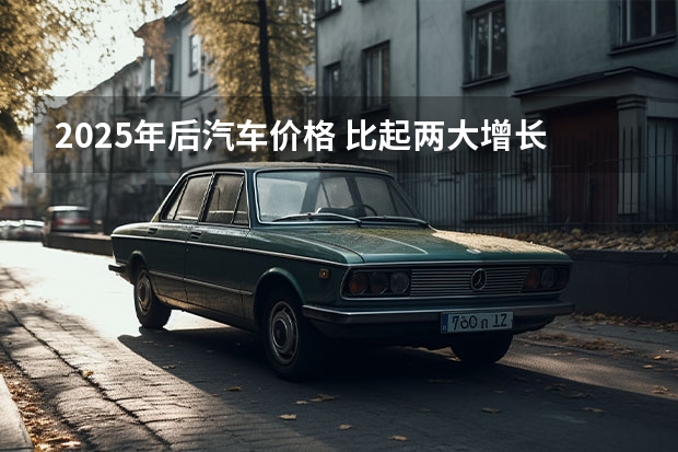 2025年后汽车价格 比起两大增长点，中国汽车面临更多痛点