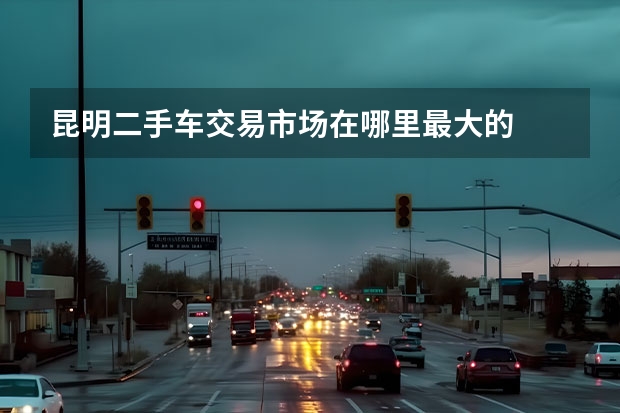 昆明二手车交易市场在哪里最大的