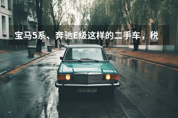 宝马5系、奔驰E级这样的二手车，税费大概有多高？ 今年我终于实现了我的梦想，喜提奔驰E300