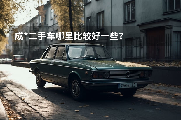 成*二手车哪里比较好一些？