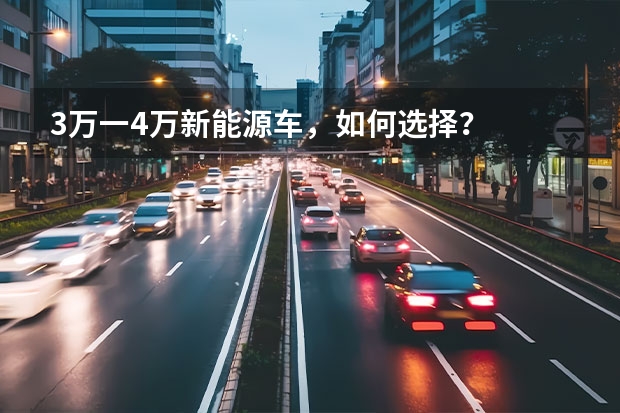 3万一4万新能源车，如何选择？