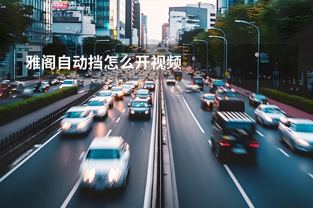 雅阁自动挡怎么开视频