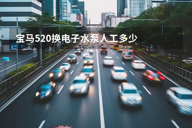 宝马520换电子水泵人工多少