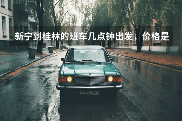 新宁到桂林的班车几点钟出发，价格是多少？到桂林什么站临靠。谢谢！！！