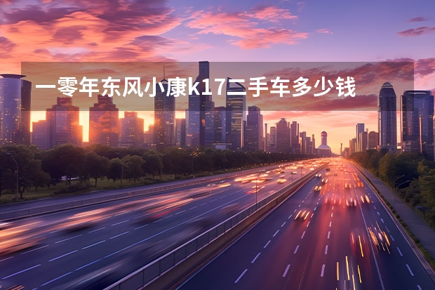 一零年东风小康k17二手车多少钱