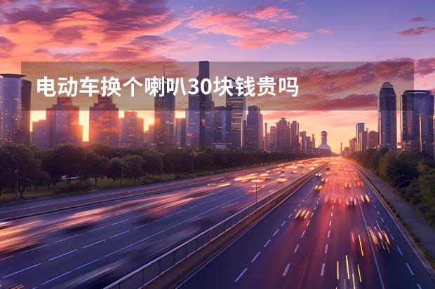 电动车换个喇叭30块钱贵吗