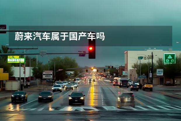蔚来汽车属于国产车吗