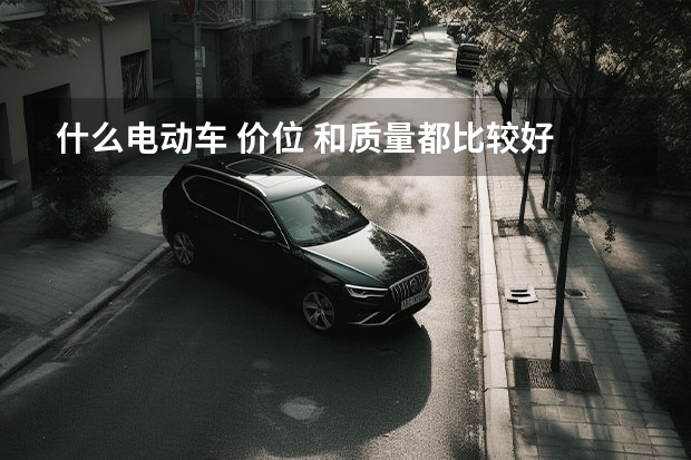 什么电动车 价位 和质量都比较好