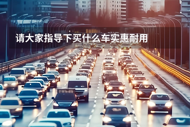 请大家指导下买什么车实惠耐用