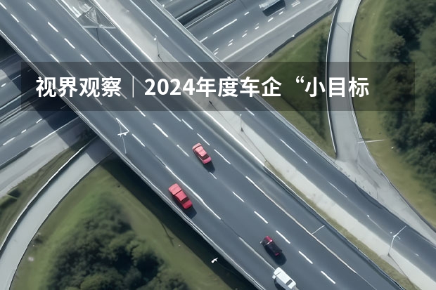 视界观察｜2024年度车企“小目标”，销量翻番或可期？ 40周年开新局！上汽大众双月累计销量增长15.4%