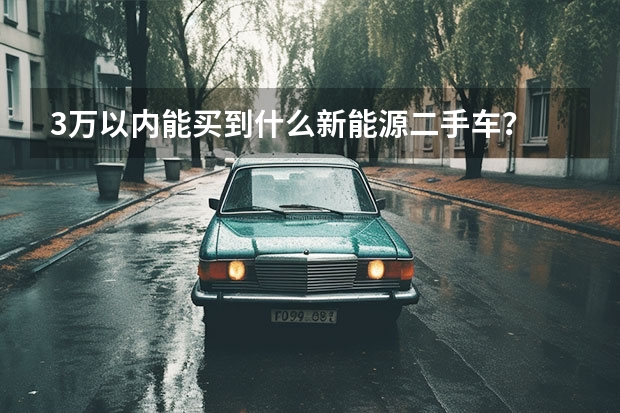 3万以内能买到什么新能源二手车？
